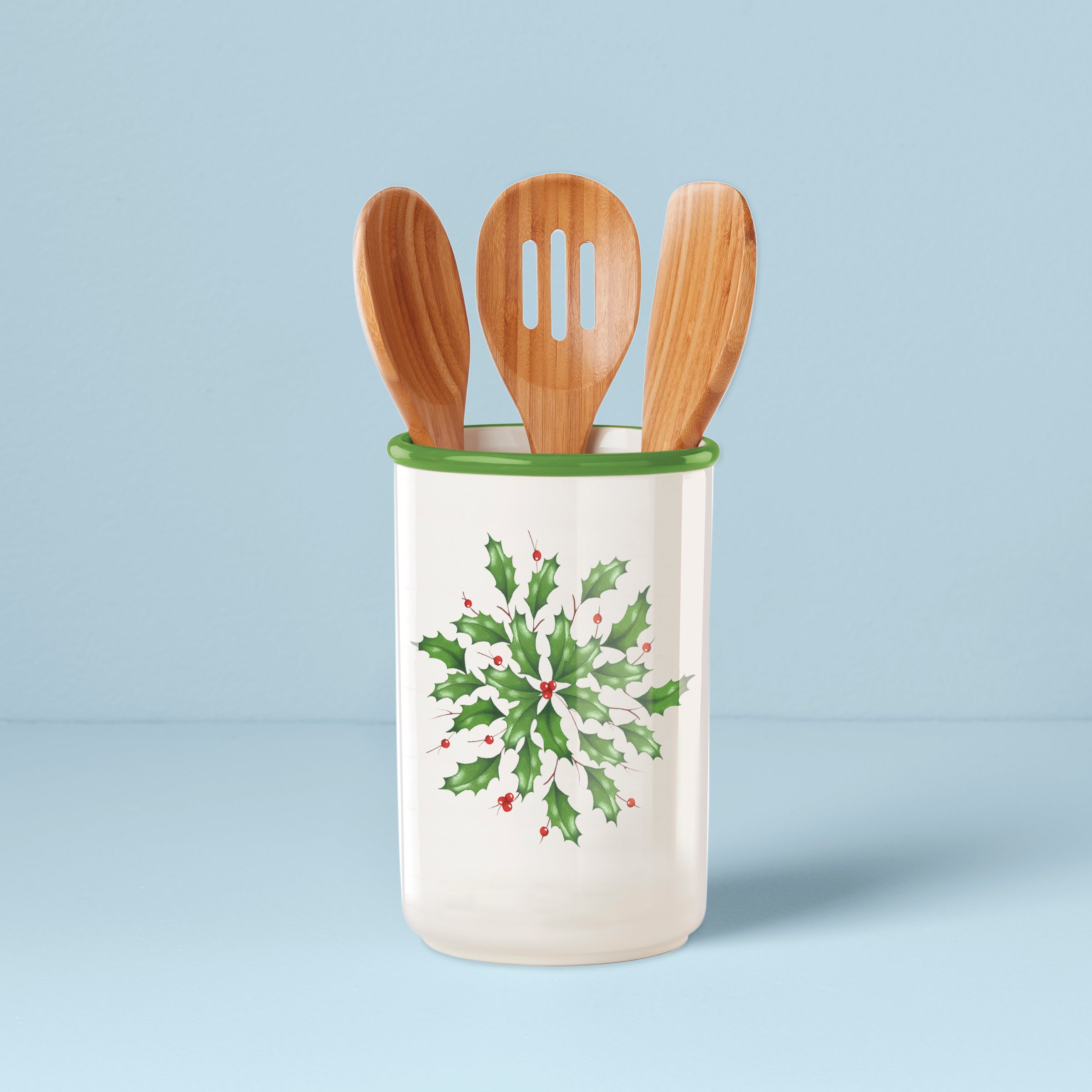 Garden Floral Utensil Crock With Wood Utensils – Lenox Corporation