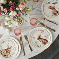 Butterfly Meadow Bunny Accent Plates, Set of 4