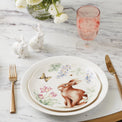 Butterfly Meadow Bunny 4-Piece Accent Plate Set