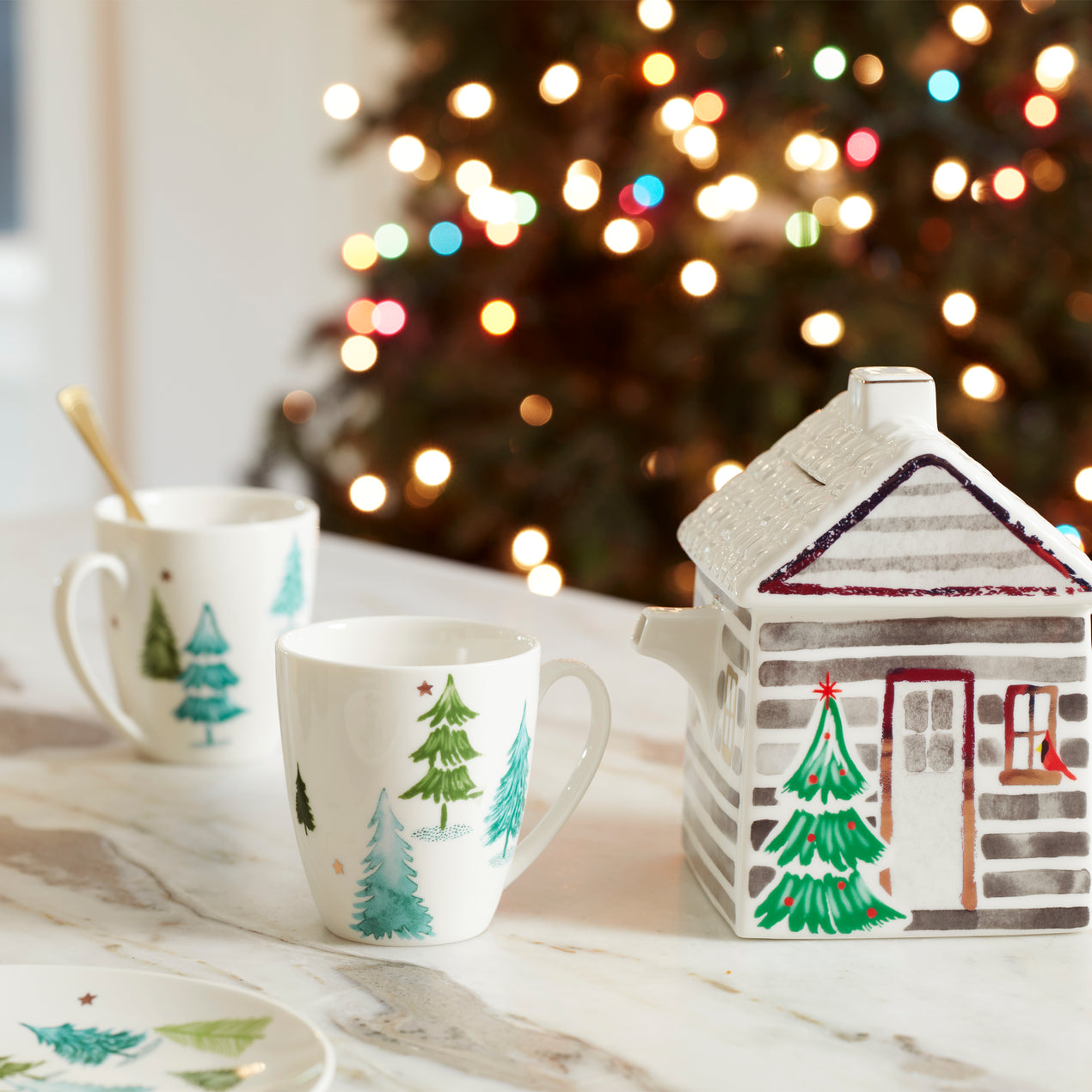 Balsam Lane 4-Piece Mug Set – Lenox Corporation