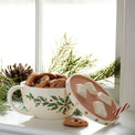 Holiday Cocoa Mug Covered Candy Dish