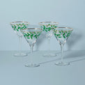 Holiday 4-Piece Martini Glass Set