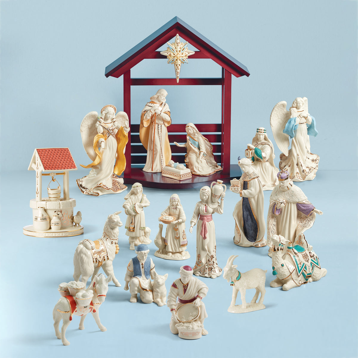 First Blessing Nativity Water Well Figurine Lenox Corporation