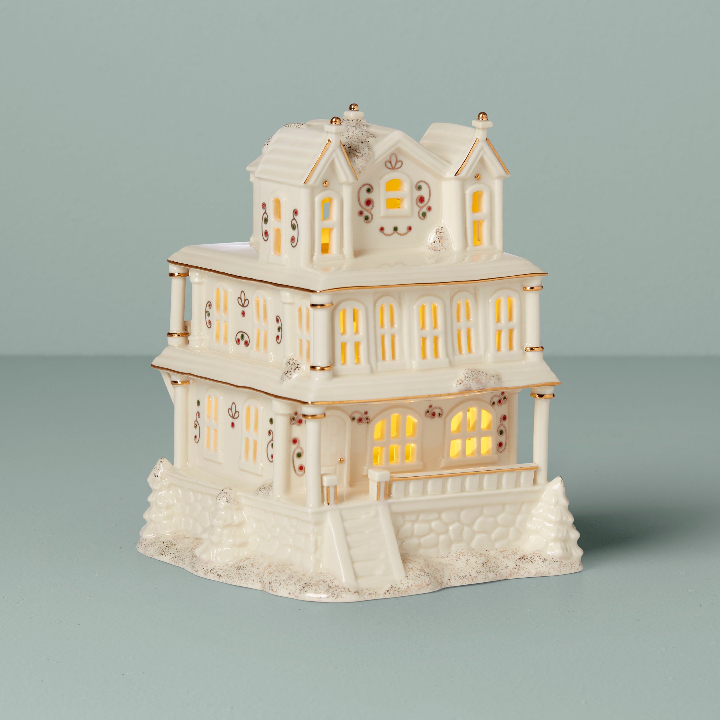 Mistletoe Park Victorian House Lit Figurine – Lenox Corporation