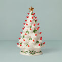 Treasured Traditions Holiday Red Bulbs Light-Up Tree Figurine