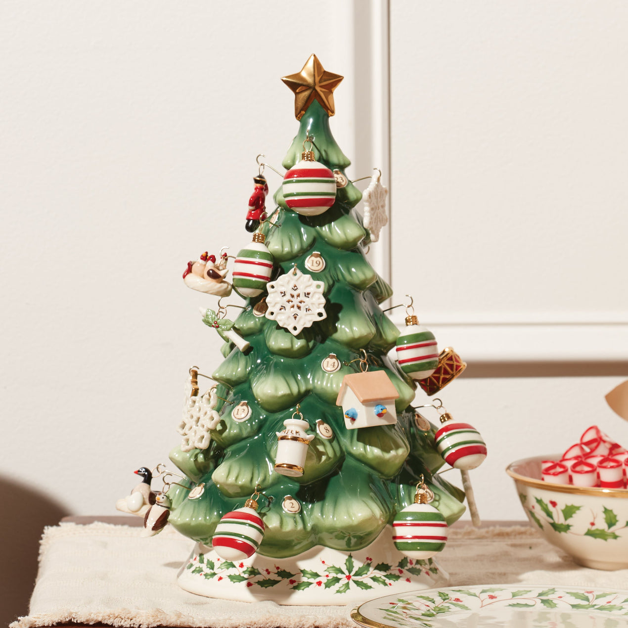 Advent Calendar Tree & Ornaments 25-Piece Set – Lenox Corporation Advent Calendar Tree & Ornaments 25-Piece Set – Lenox Corporation