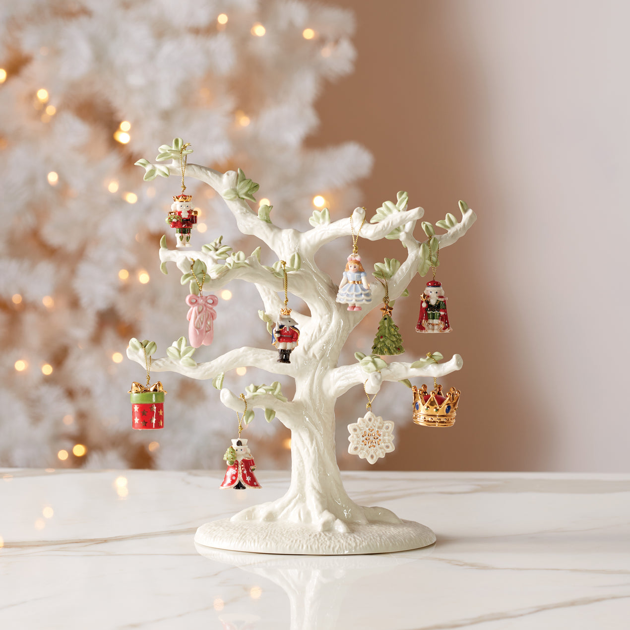 Lenox Snowflake Set of 10 Mini Ornaments