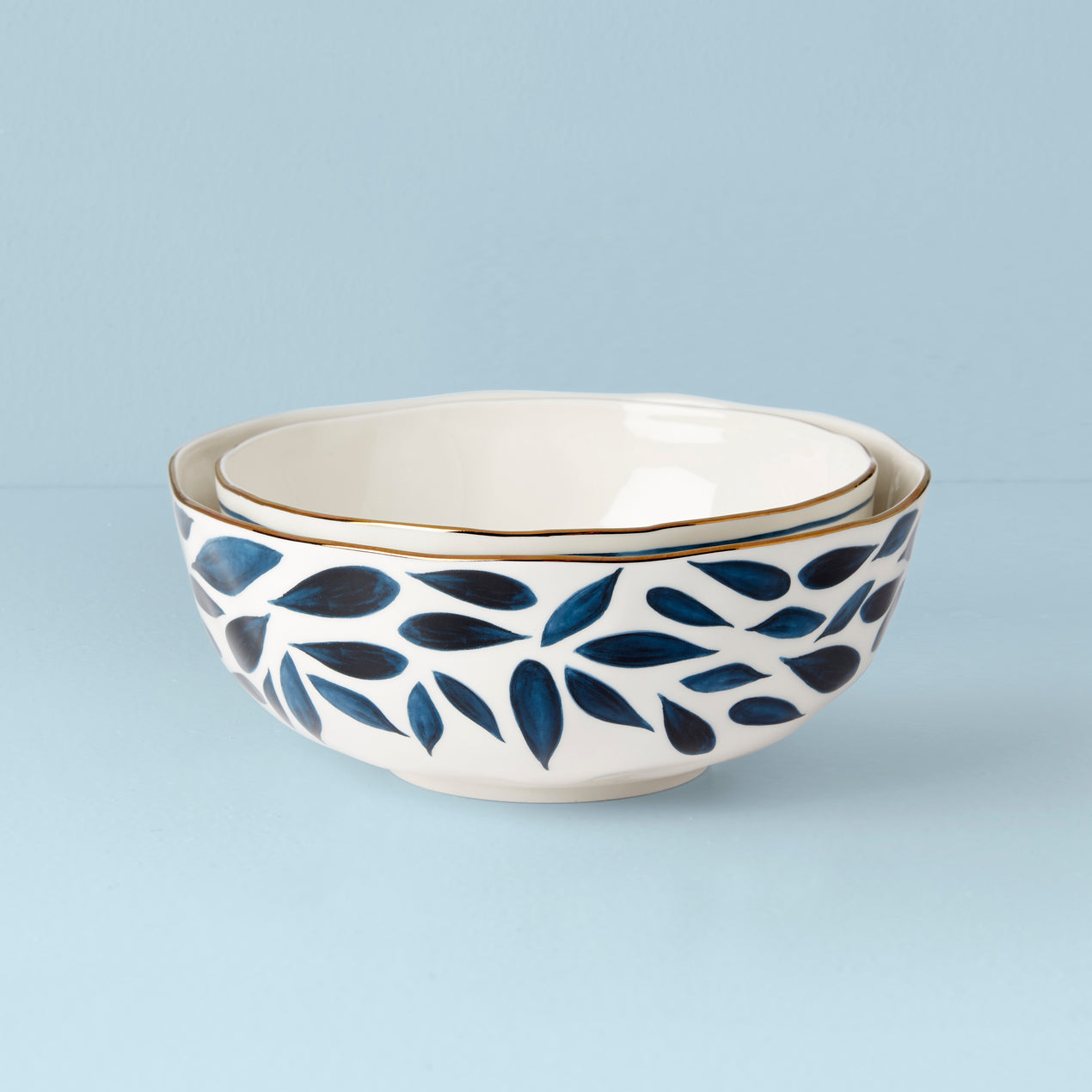 Porcelain Mixing & Nesting Bowl Set | Oval Shaped | Silk White