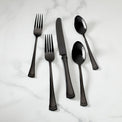 Portola Black Mirror 20-Piece Flatware Set