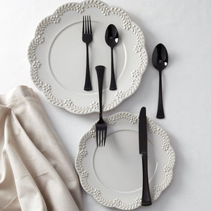 Portola Black Mirror 20-Piece Flatware Set