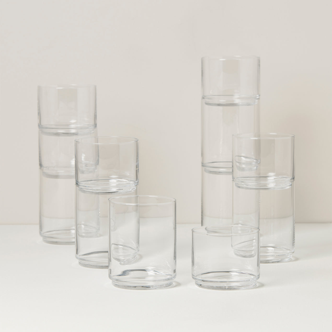 Tuscany Classics Stackable Clear Glasses - Set Of 12 – Lenox