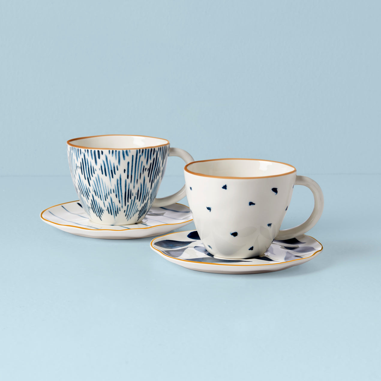 Blue Bay 4-Piece Teacup & Saucer Set – Lenox Corporation