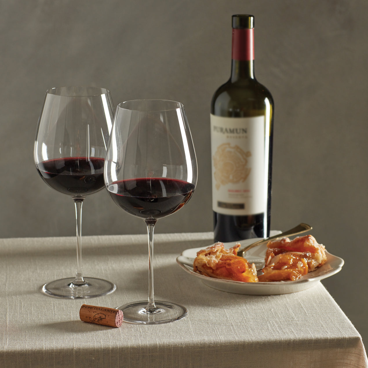 Set 6 wine glasses - RED POPPIES - Tenuta Casanova