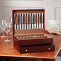Personalized Mahogany Flatware Chest