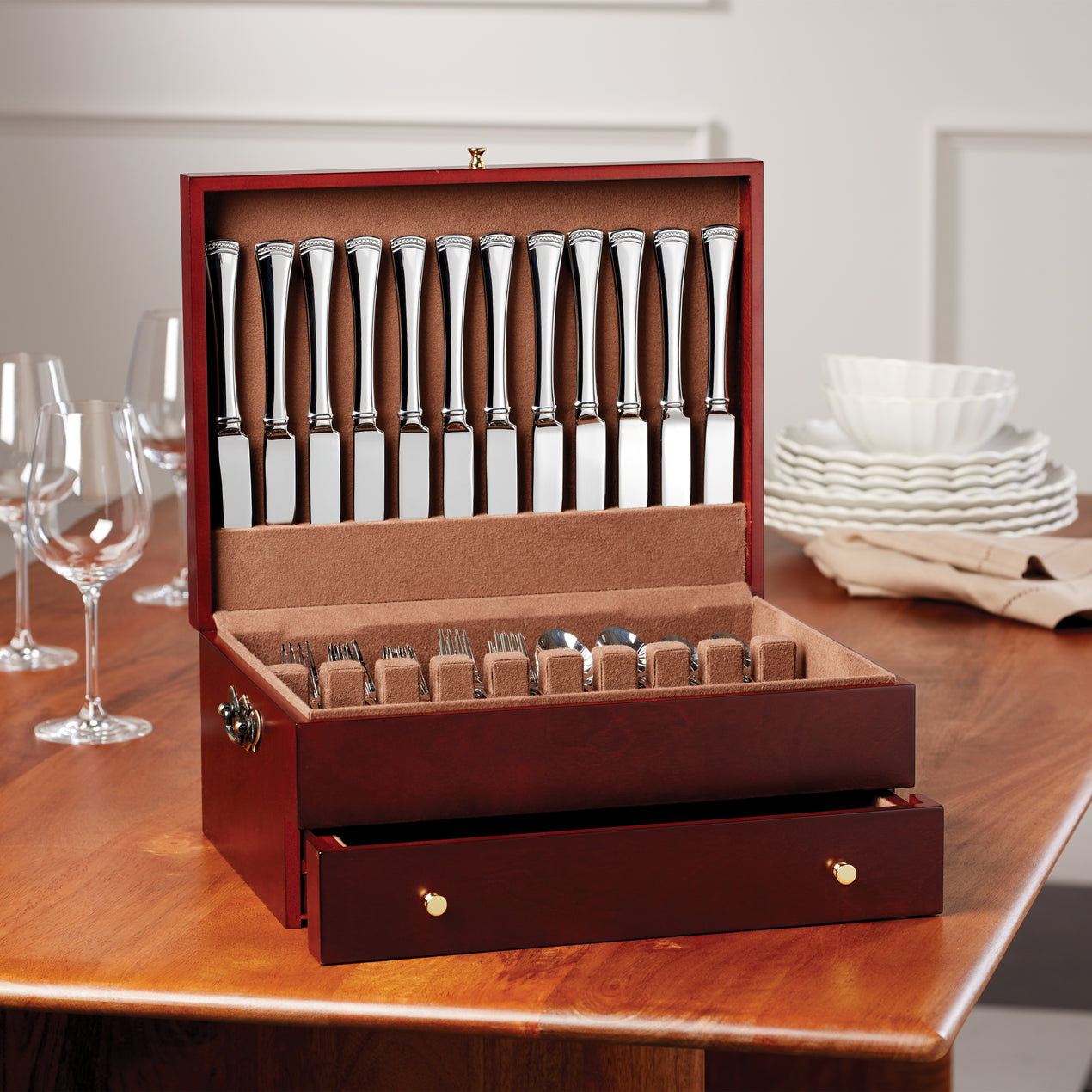 Mahogany Flatware Chest – Lenox Corporation