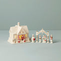 Mistletoe Park Light-Up Cottage & Carolers Figurine Set