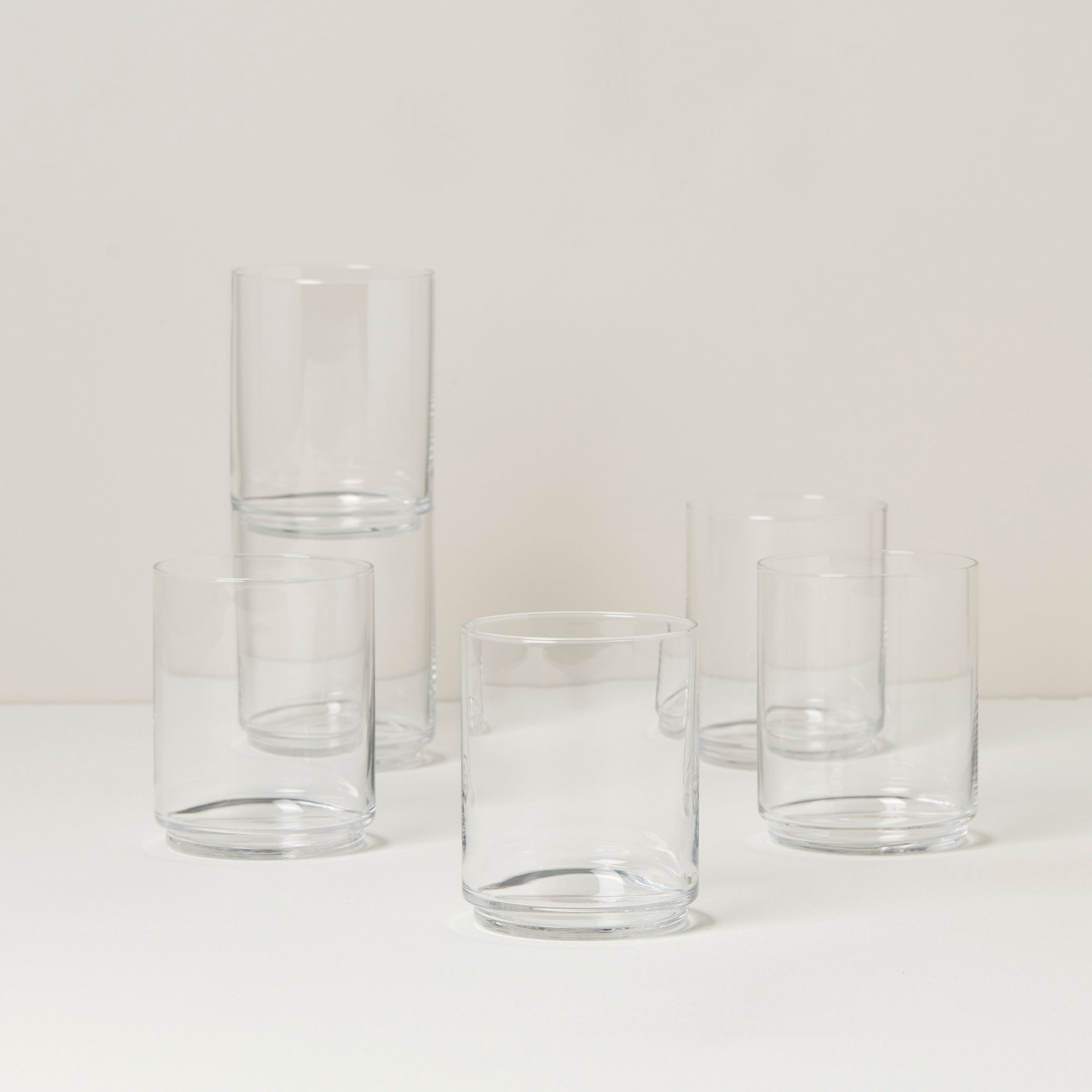 Tuscany Classics Stackable Clear Tall Glasses, Set of 6 – Lenox