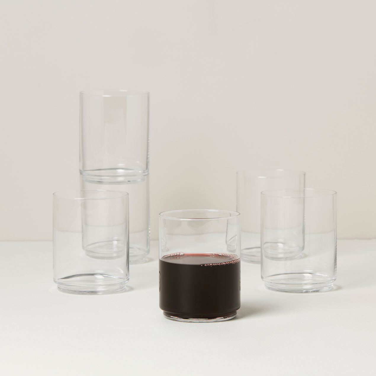 Stackables Clear Tall Glasses, Set of 6 - Oneida