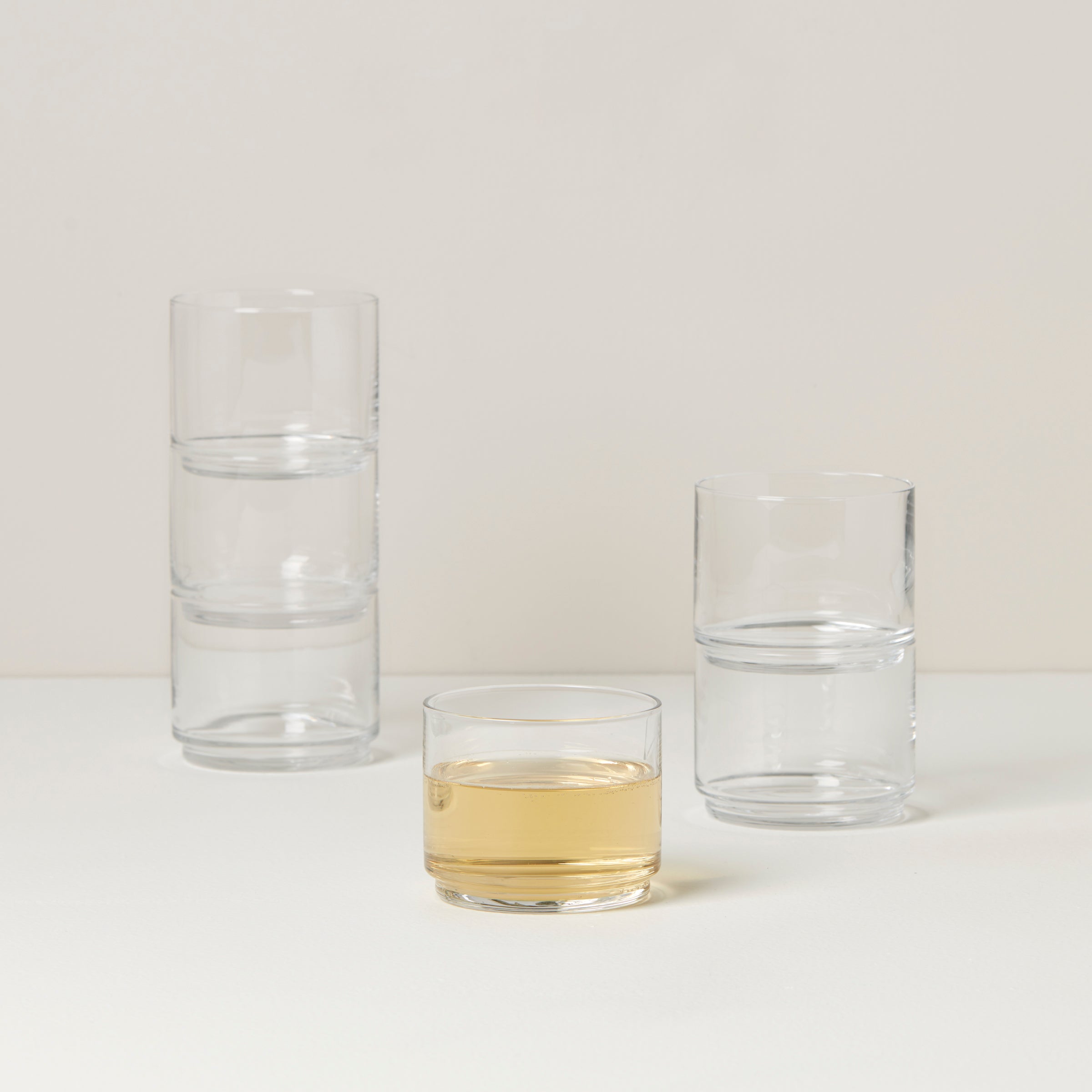 Tuscany Classics Stackable Clear Short Glasses, Set of 6 – Lenox