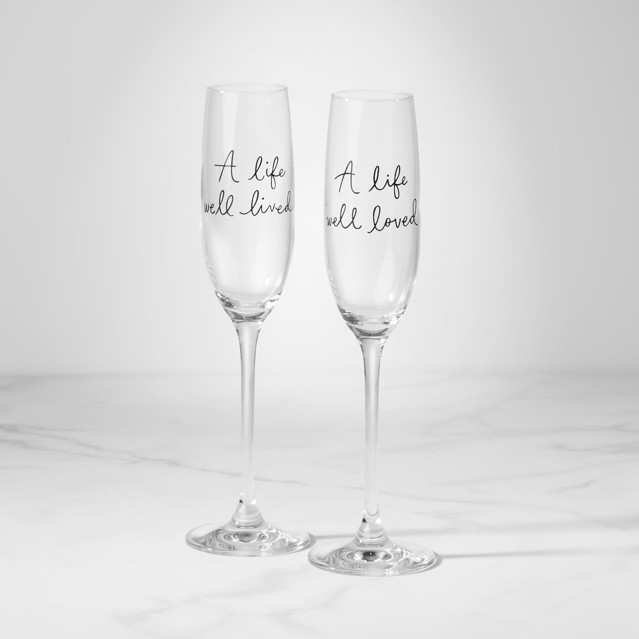 Here's a Toast To Me & You Dear Champagne Flutes