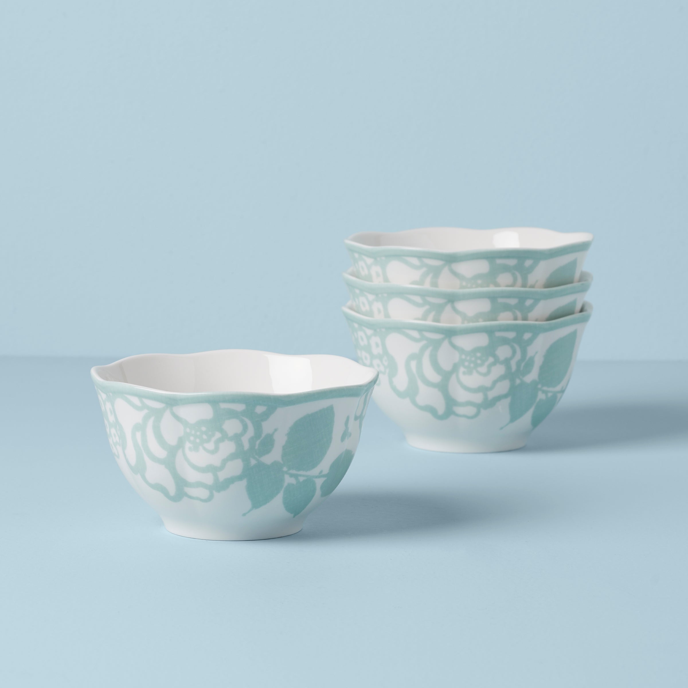 Butterfly Meadow Cottage 4-Piece Rice Bowls - Set Of 4