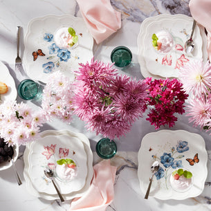 Butterfly Meadow Square Accent Plates, Set of 4