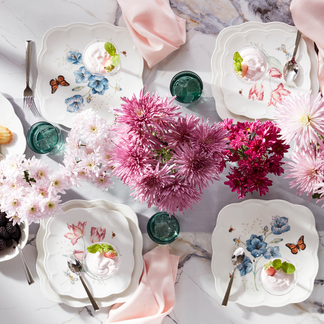 Little Apple Butterfly Meadow 9巻セット Amazon.com | Lenox 883319 Butterfly Meadow Flutter 12Pc