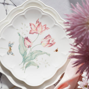 Butterfly Meadow Square Accent Plates, Set of 4