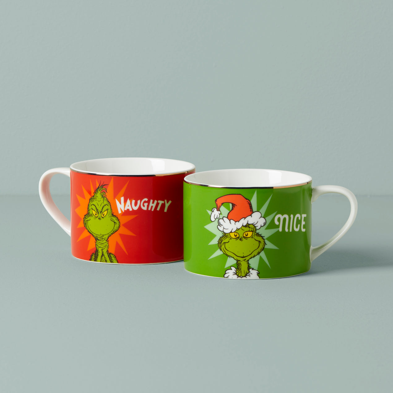 Merry Grinchmas Naughty & Nice Mugs – Lenox Corporation