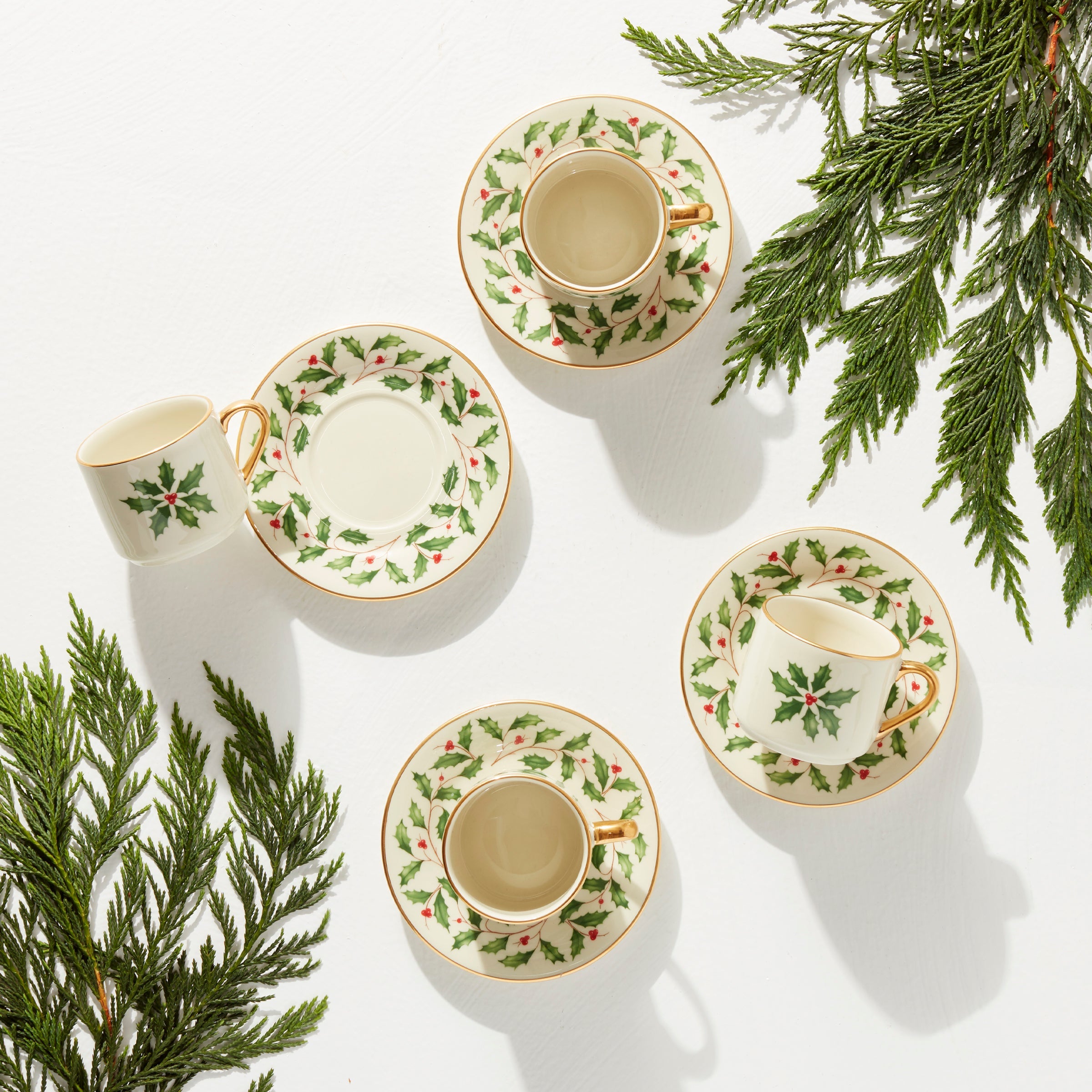 Holiday Espresso Cup & Saucer, Set of 4 – Lenox Corporation