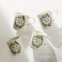 French Perle Berry Mugs, Set of 4