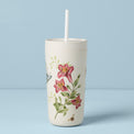 Butterfly Meadow Bamboo Tumbler With Straw