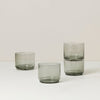 Tuscany Classics Stackable Smoke Short Glasses,  Set of 4