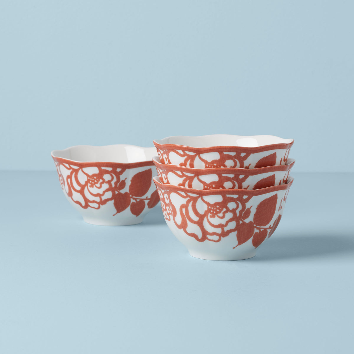 Butterfly Meadow Cottage Saffron Rice Bowls, Set of 4 – Lenox Corporation