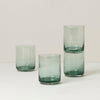 Tuscany Classics Stackable Green Tall Glasses, Set of 4