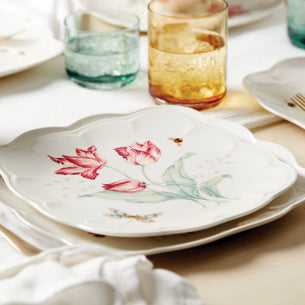 Butterfly Meadow Square Accent Plates, Set of 4