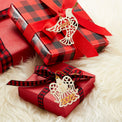 2022 Pierced Dove & Angel Ornaments, Set of 2