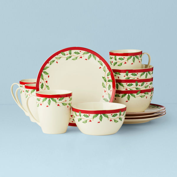 Lenox Christmas Holiday Dinner Dishes Plates Set of 2