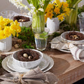 French Perle Scallop 4-Piece Accent Plate Set