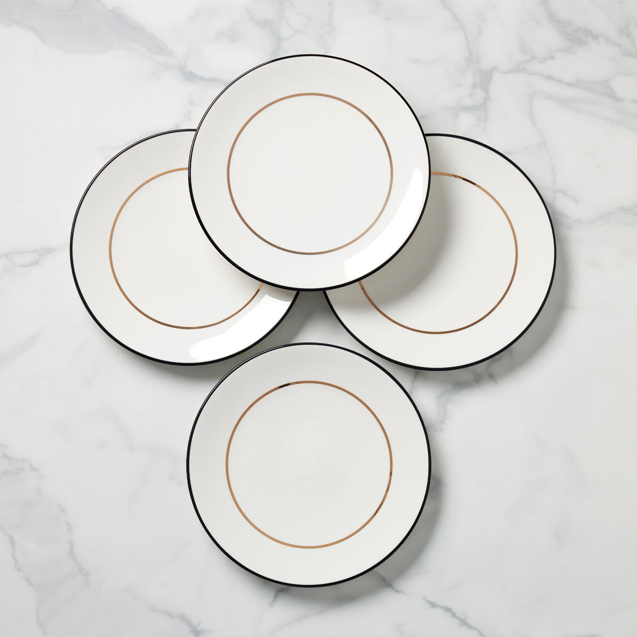 Make It Pop Dinner Plate, Set of 4, Black/Gold – Lenox Corporation