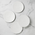 LX Collective White Accent Plates, Set of 4