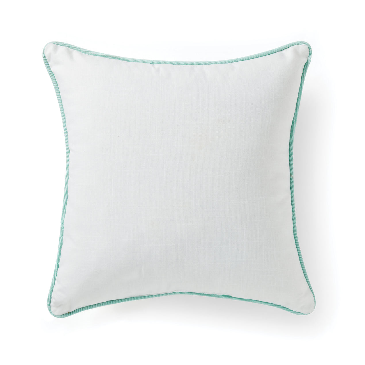 Two Light Green White Size 18”x18” Throw Pillows Cotton Cushion