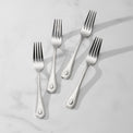 French Perle Dinner Forks, Set of 4