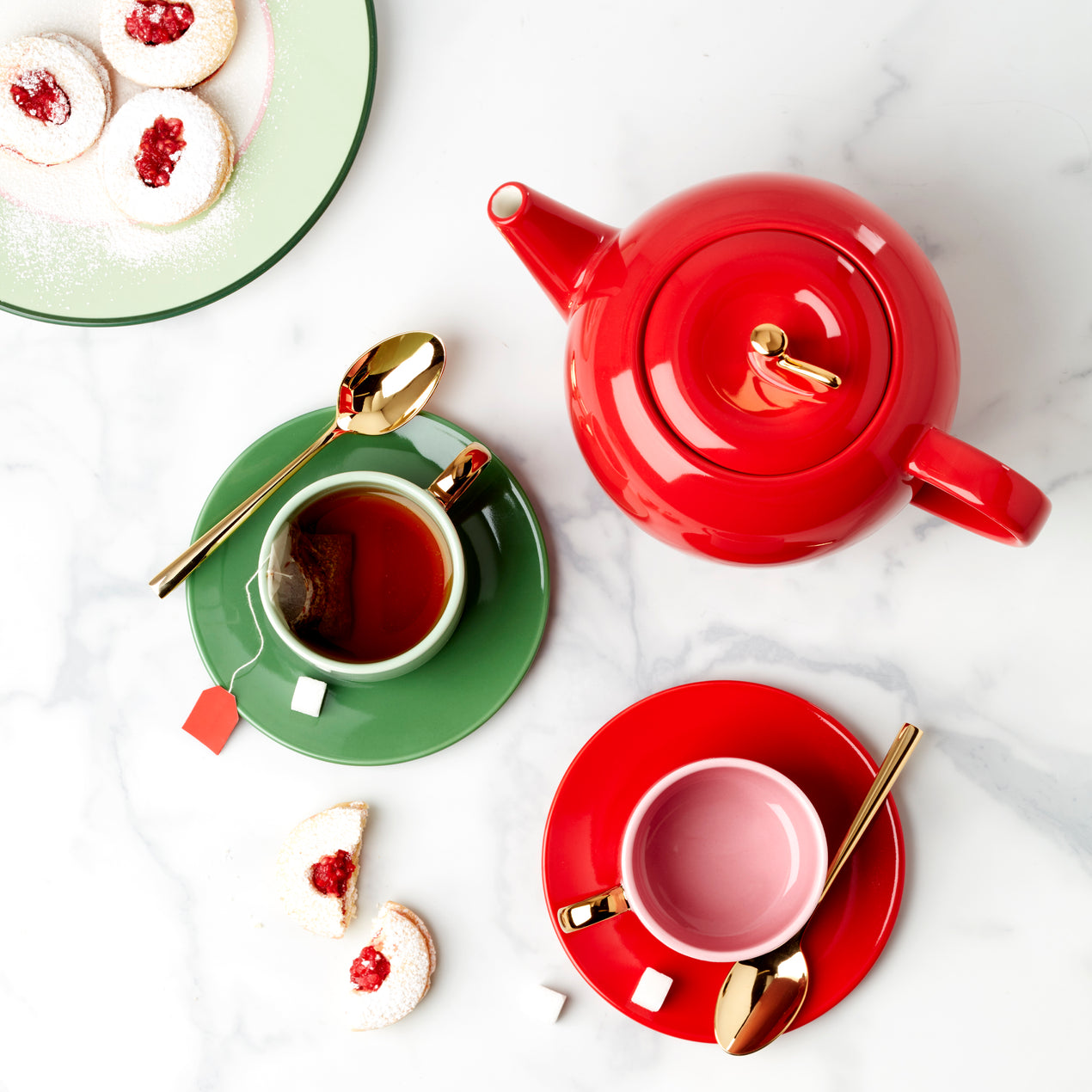 Kate Spade New York Make It Pop Red Tea Kettle