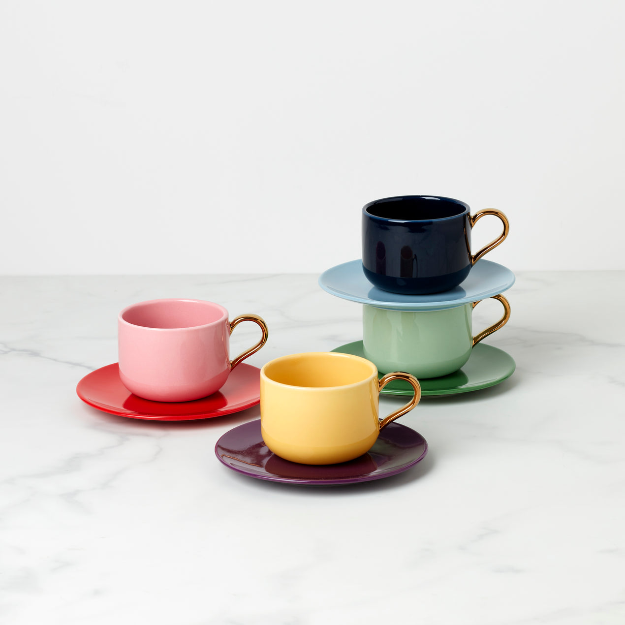 Make It Pop 8pc Cup & Saucer Set – Lenox Corporation