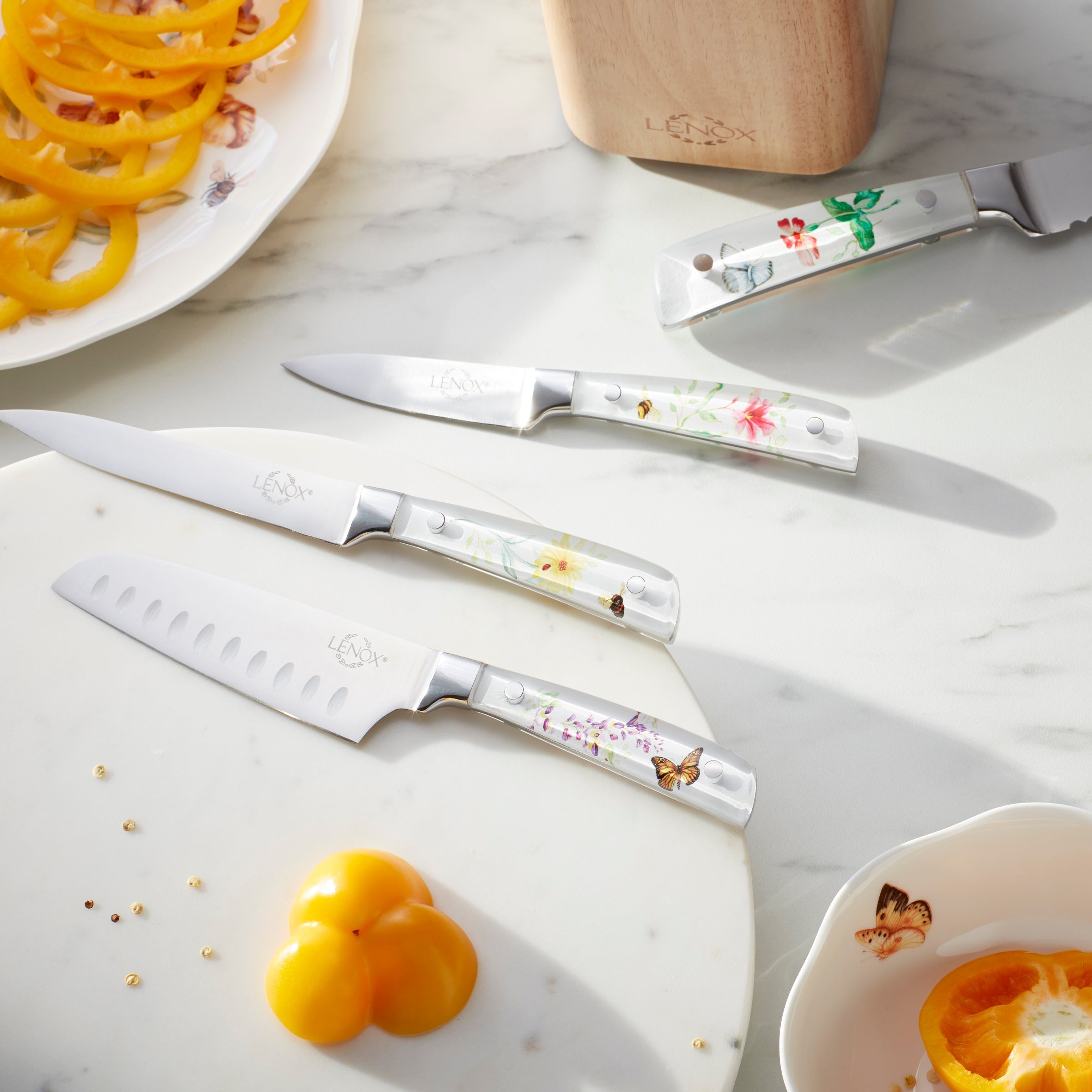 Butterfly Meadow 6-Piece Cutlery Block Set – Lenox Corporation
