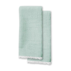 French Perle Ice Blue Napkin, Set of 2