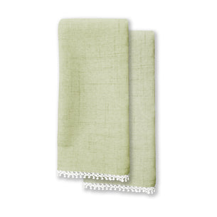 French Perle Pistachio Napkin, Set of 2