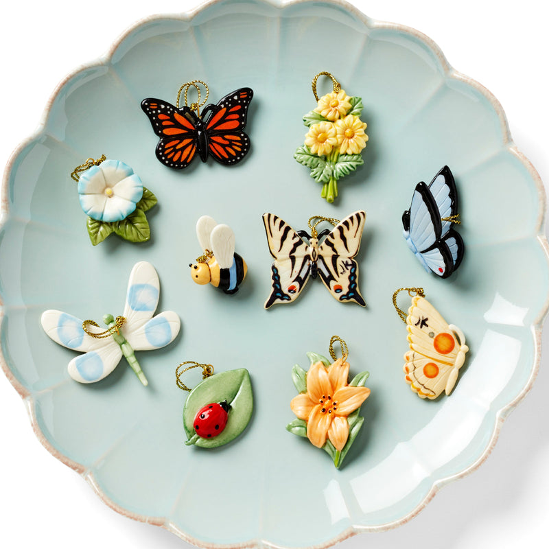 Butterfly Meadow 10-Piece Mini Ornament Set