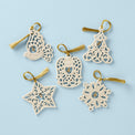 Pierced Floating Jingle Bell Ornaments, Set of 5